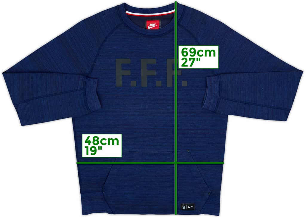 2016-17 France Nike Sweat Top - 9/10 - (S)
