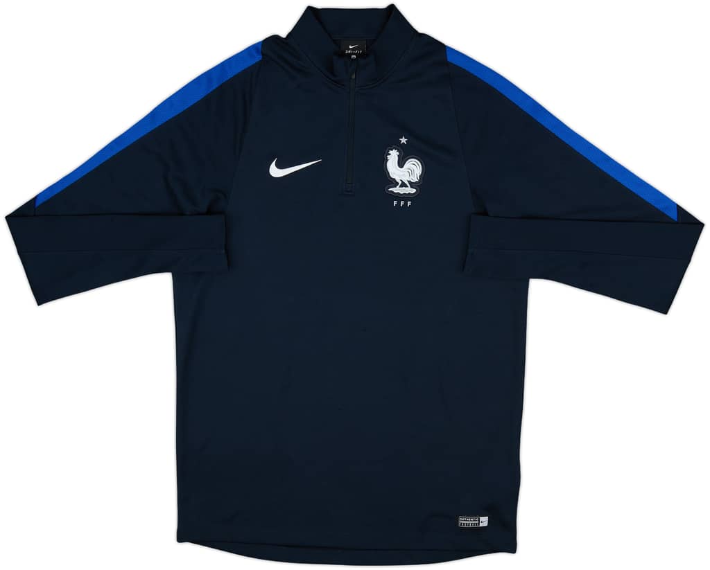 2017-18 France Nike 1/4 Zip Drill Top - 8/10 - (M)