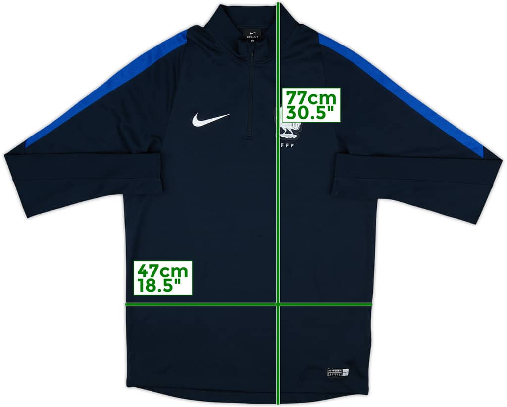 2017-18 France Nike 1/4 Zip Drill Top - 8/10 - (M)