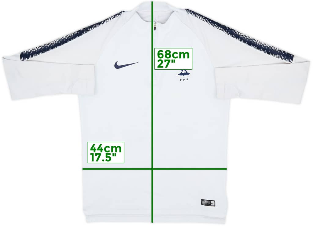 2018-19 France Nike 1/4 Zip Training Top - 6/10 - (S)
