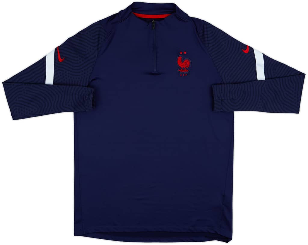 2020-21 France Nike 1/4 Zip Drill Top - 7/10 - (L)