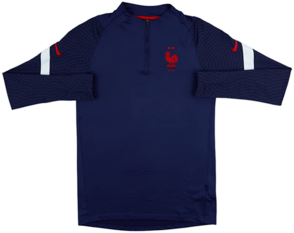 2020-21 France Nike 1/4 Zip Drill Top - 8/10 - (S)