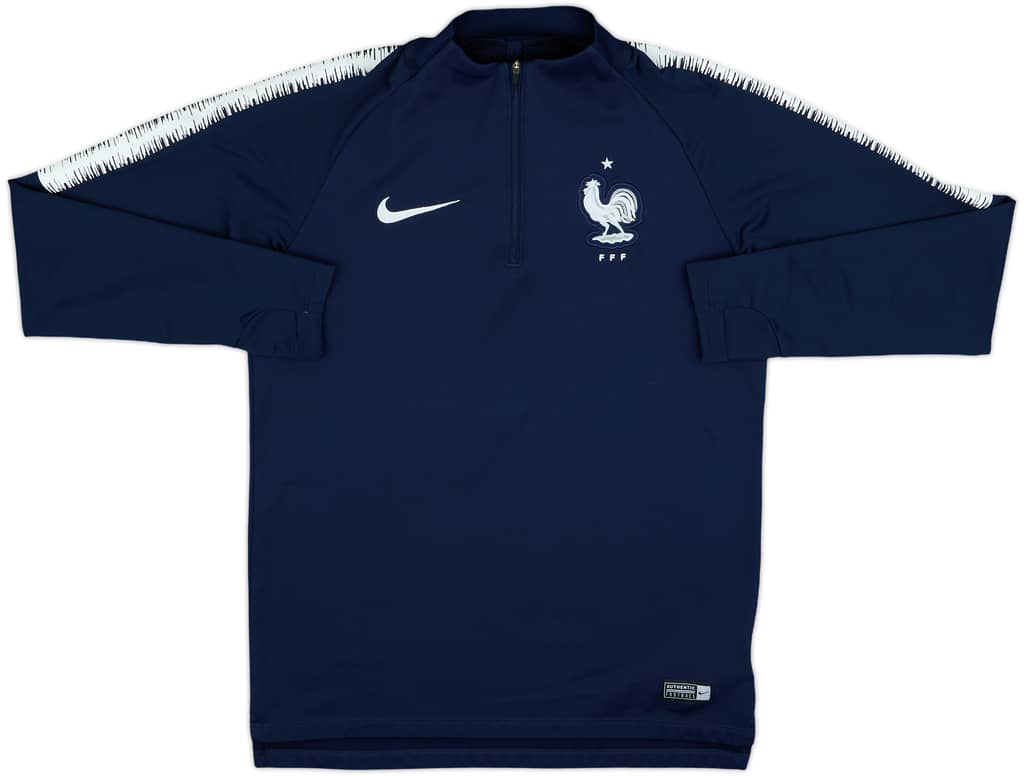 2018-19 France Nike 1/4 Zip Drill Top - 9/10 - (S)
