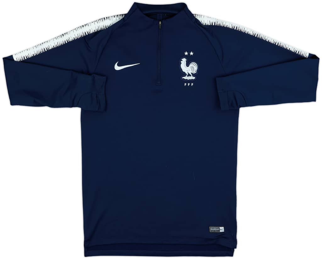 2018-19 France Nike 1/4 Zip Drill Top - 8/10 - (S)