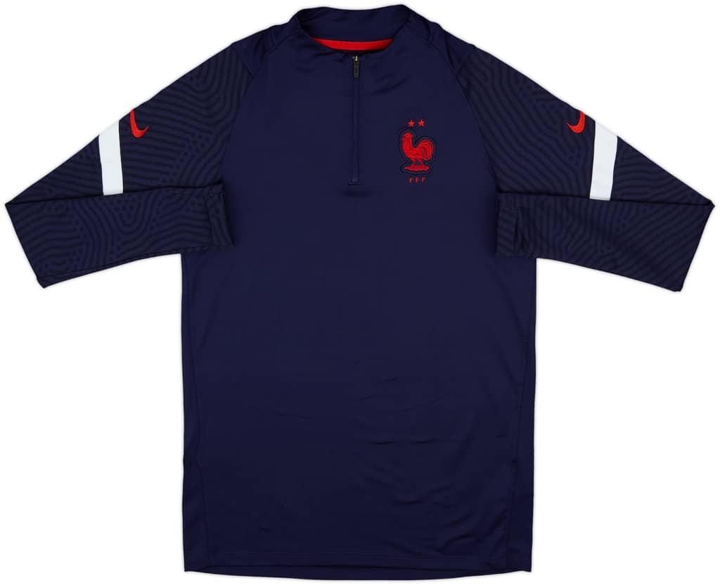 2020-21 France Nike 1/4 Zip Training Top - 8/10 - (S)