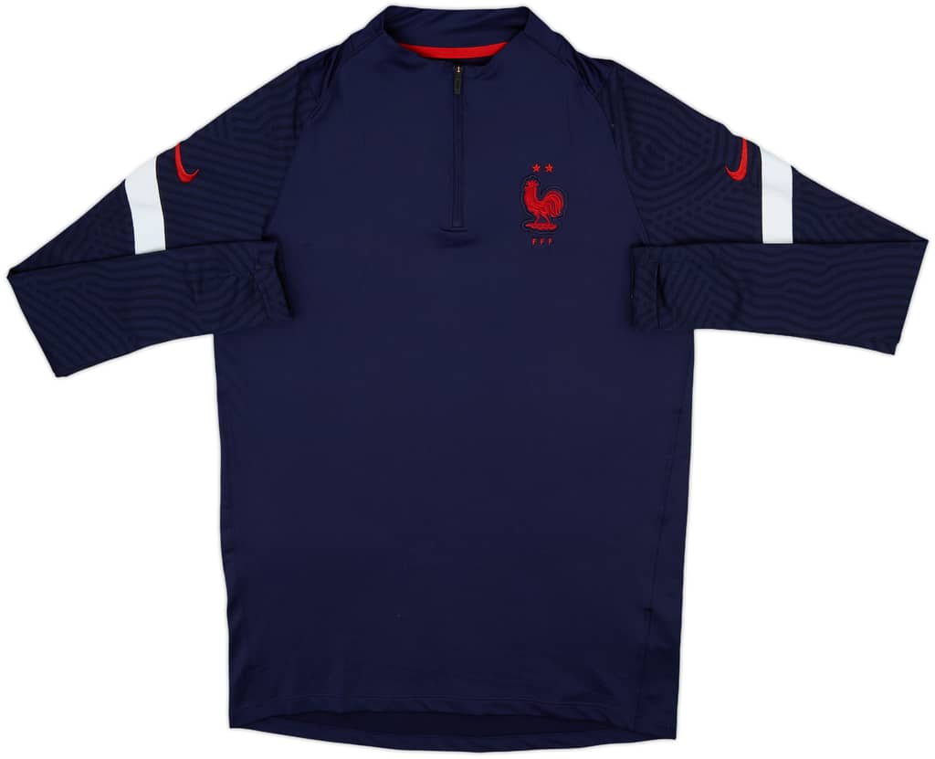2020-21 France Nike 1/4 Zip Drill Top - 10/10 - (M)