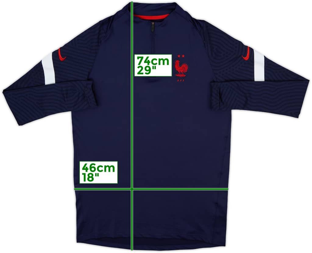 2020-21 France Nike 1/4 Zip Drill Top - 10/10 - (M)