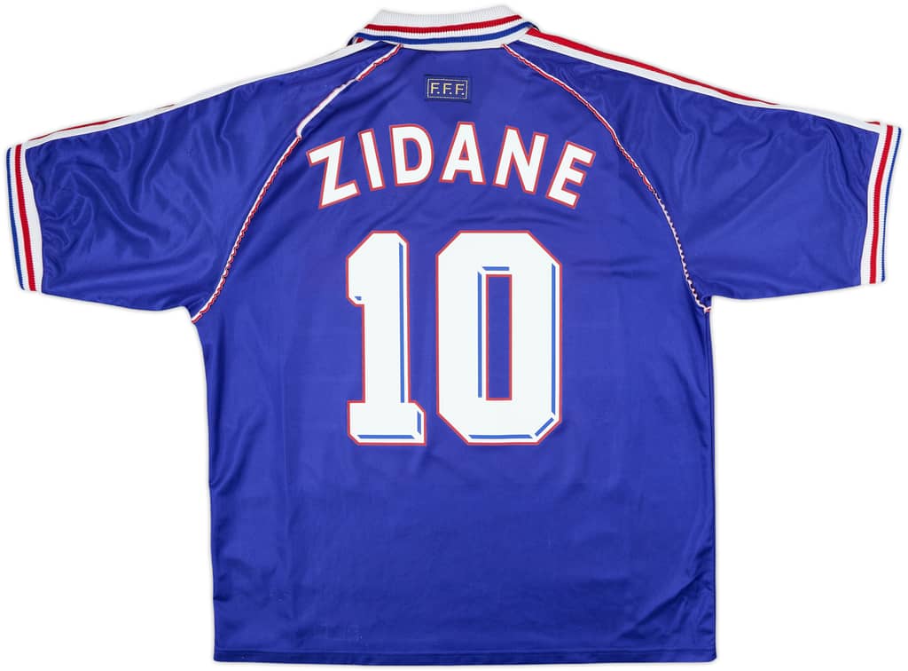 1998-00 France 'Pour Toi Zinedine Zidane' Home Shirt Zidane #10 - 6/10 - (XL)