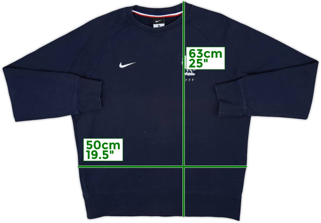 2016-17 France Nike Sweat Top - 8/10 - (M)