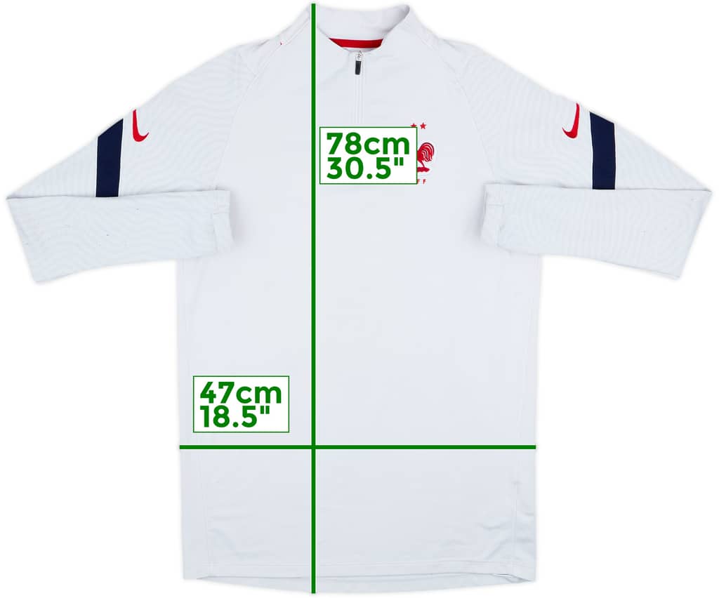 2020-21 France Nike 1/4 Zip Drill Top - 5/10 - (M)