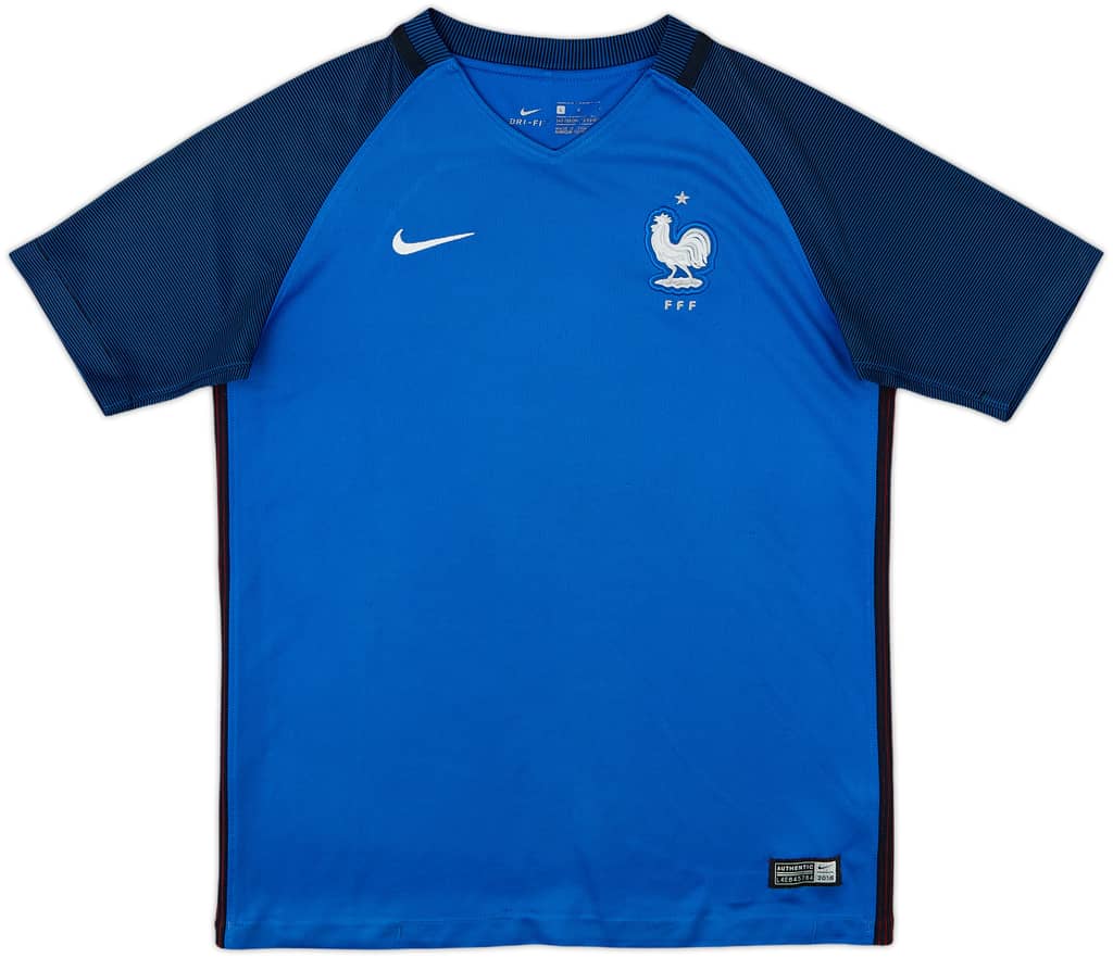 2016-17 France Home Shirt - 6/10 - (L.Boys)