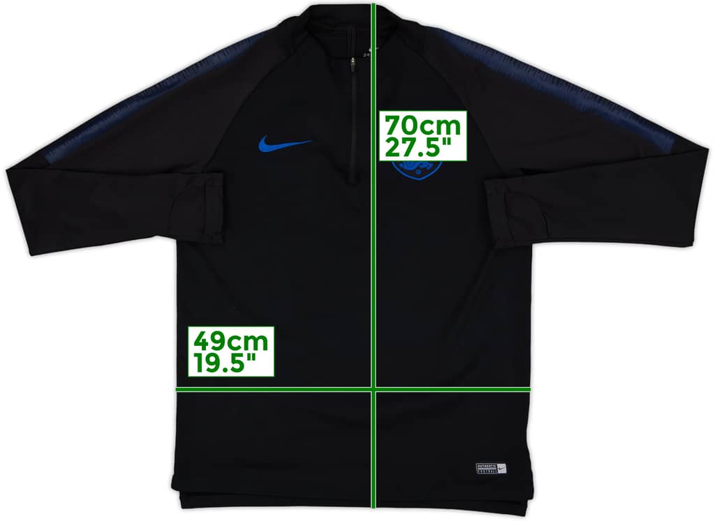 2018-19 England Nike 1/4 Zip Drill Top - 8/10 - (M)