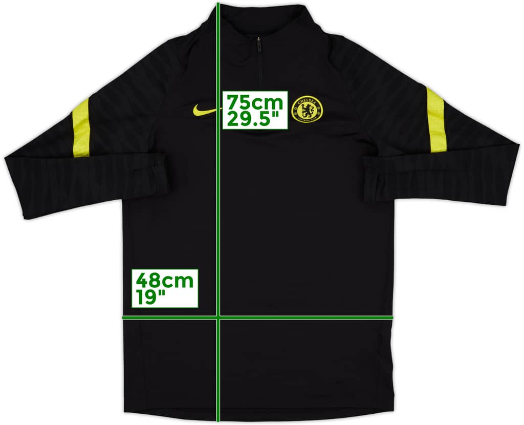 2021-22 Chelsea Nike 1/4 Zip Drill Top - 9/10 - (M)