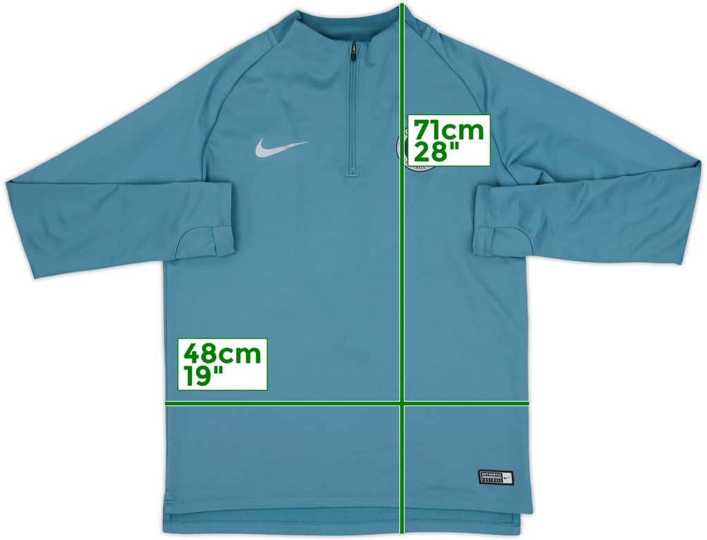 2018-19 Chelsea Nike 1/4 Zip Training Top - 10/10 - (M)