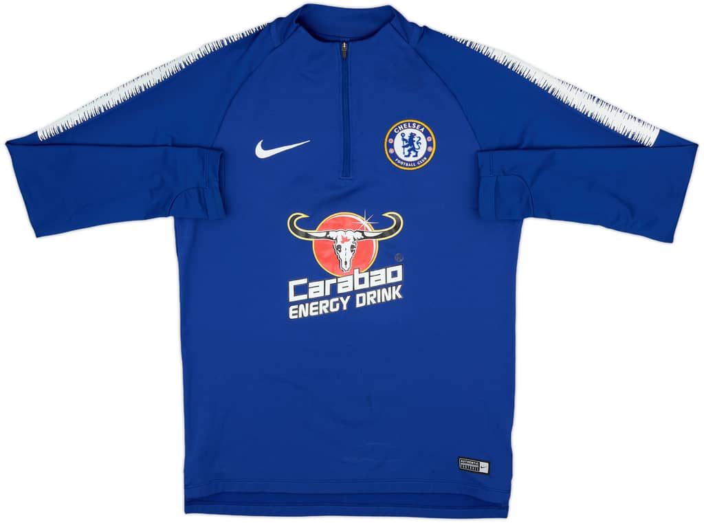 2018-19 Chelsea Nike 1/4 Zip Training Top - 7/10 - (S)