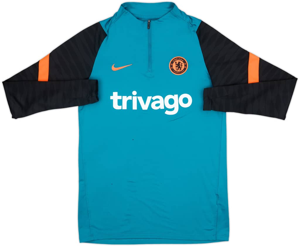 2021-22 Chelsea Nike 1/4 Zip Drill Top - 5/10 - (S)