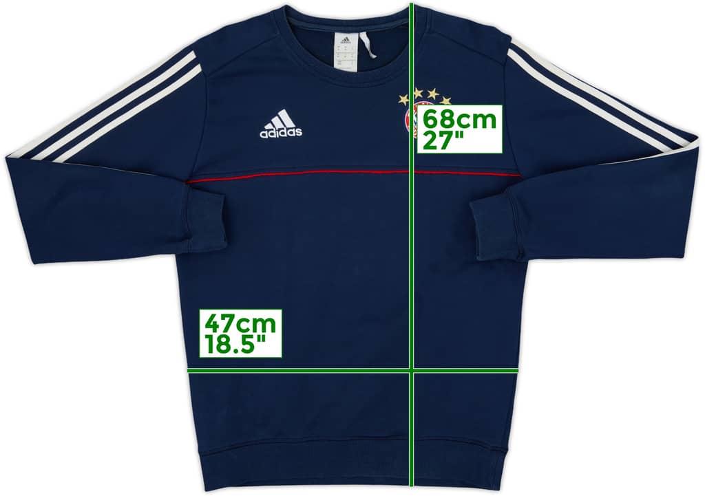 2017-18 Bayern Munich adidas Sweat Top - 7/10 - (M)