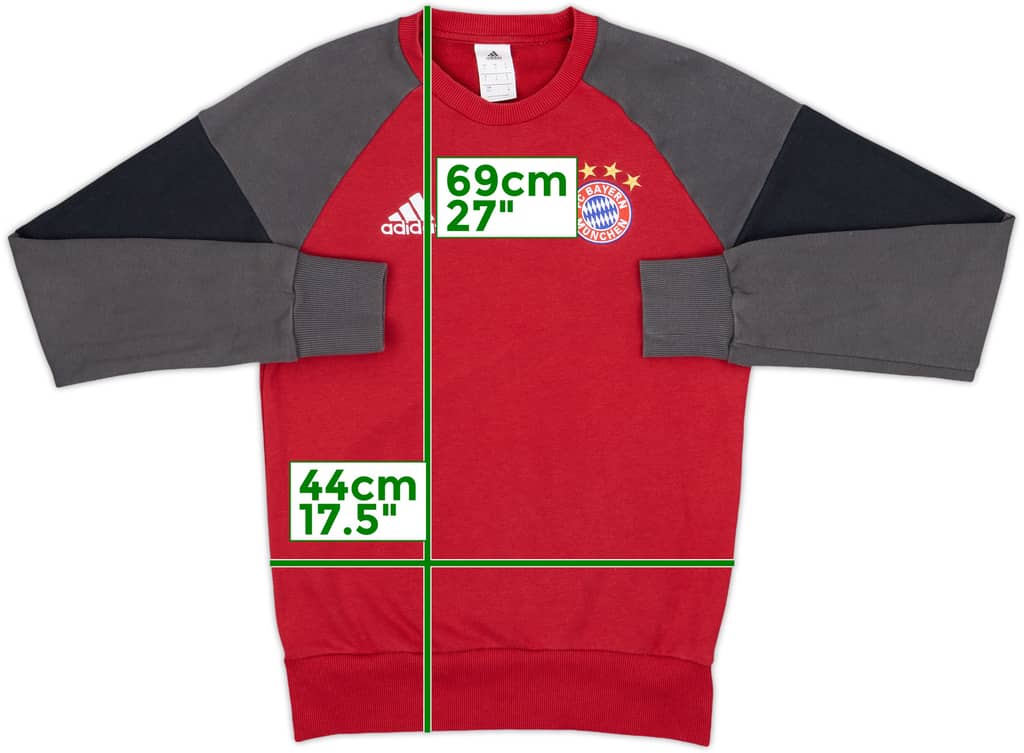 2016-17 Bayern Munich adidas Sweat Top - 9/10 - (S)