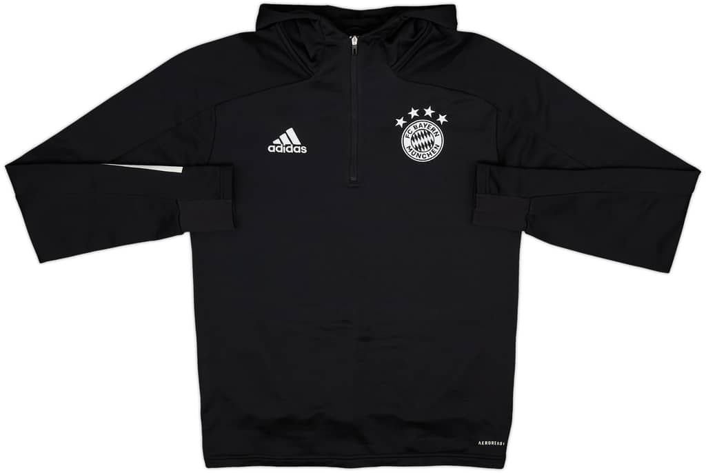 2020-21 Bayern Munich adidas 1/4 Zip Hooded Training Top - 8/10 - (S)