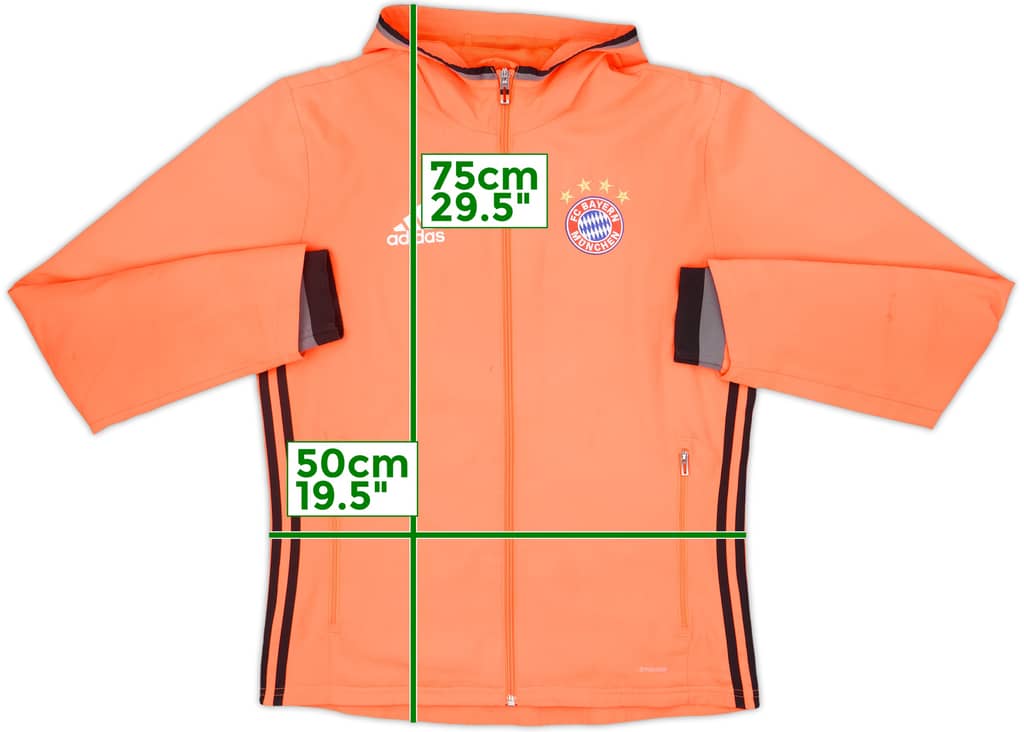 2016-17 Bayern Munich adidas Hooded Rain Jacket - 9/10 - (S)