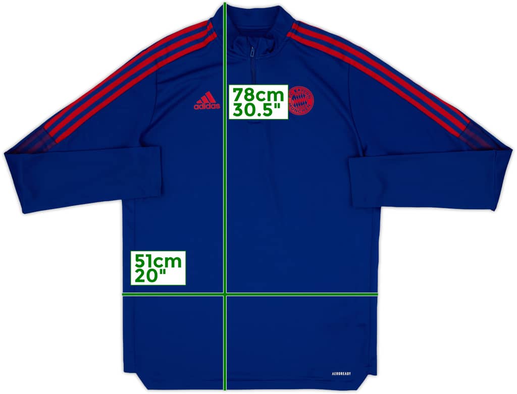 2021-22 Bayern Munich adidas 1/4 Zip Drill Top - 7/10 - (L)