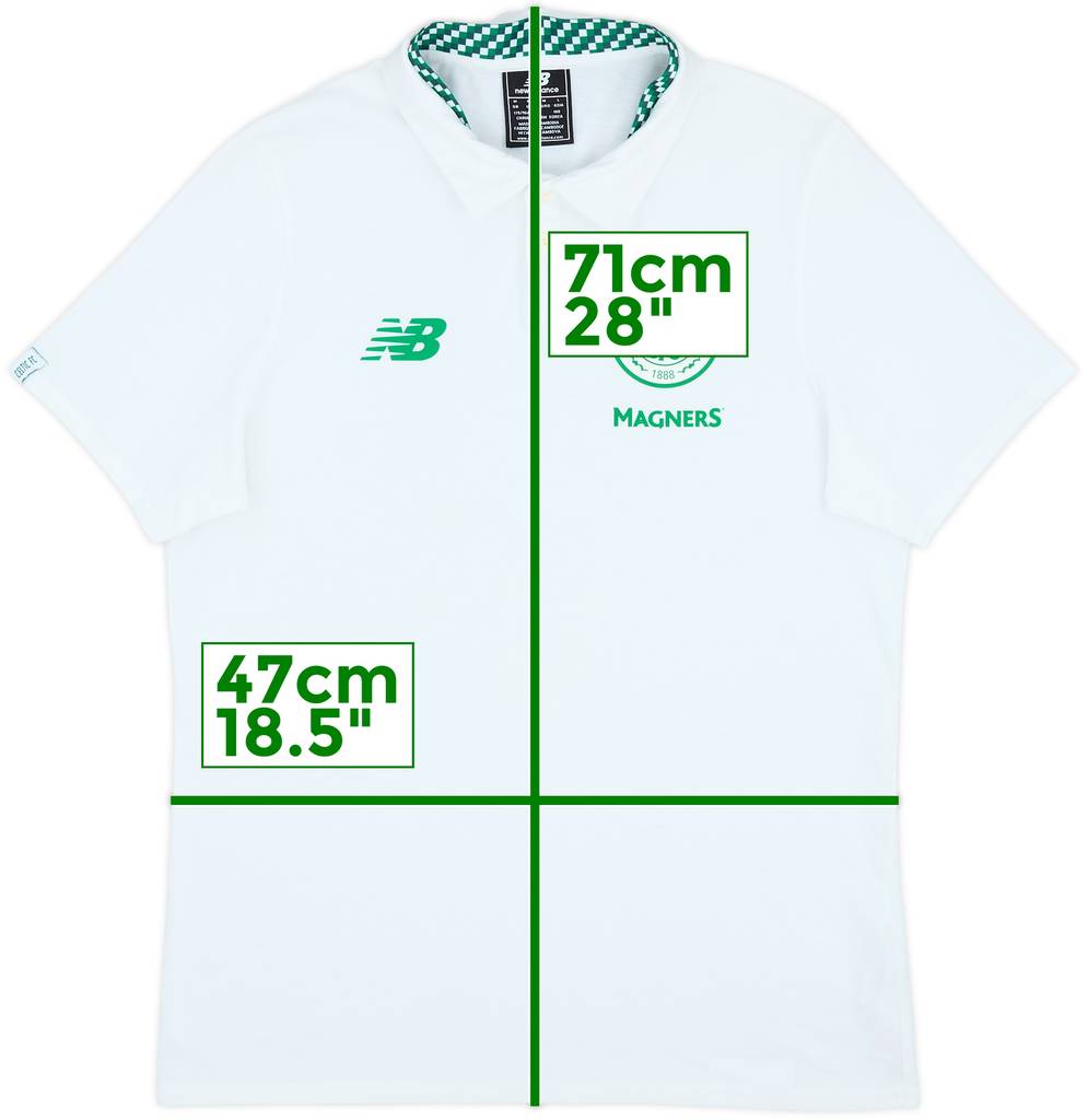 2017-18 Celtic New Balance Polo Shirt - 7/10 - (M)