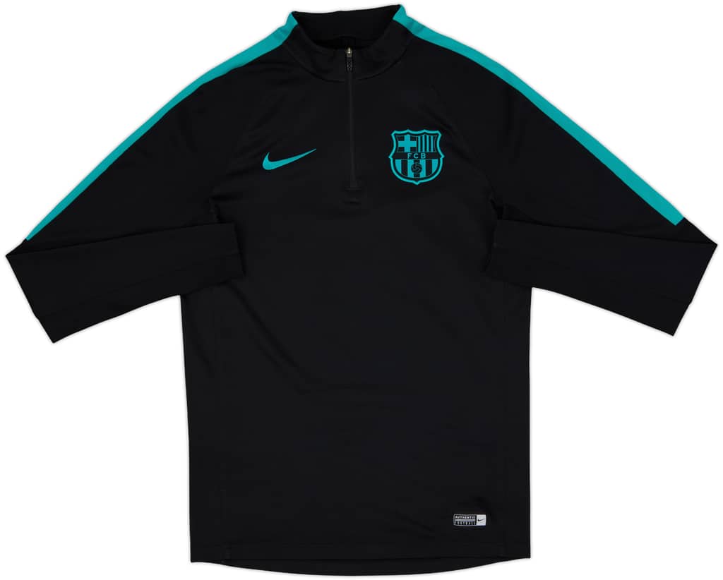 2016-17 Barcelona Nike 1/4 Zip Drill Top - 8/10 - (S)