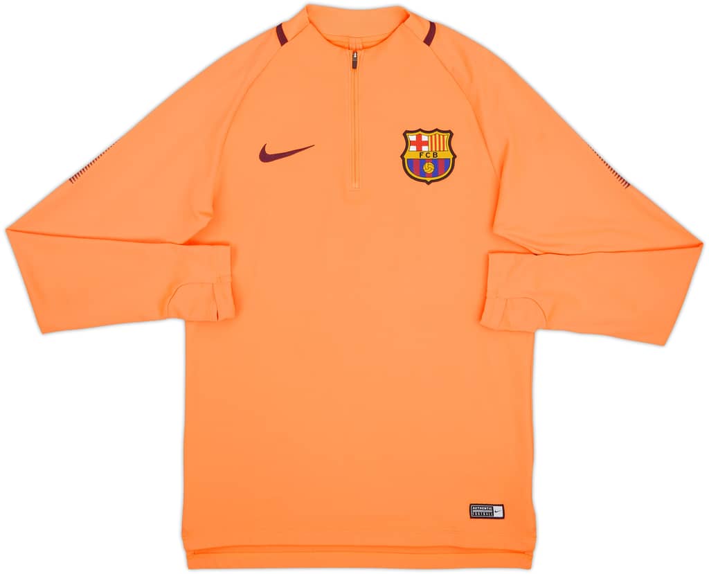 2017-18 Barcelona Nike 1/4 Zip Drill Top - 9/10 - (S)