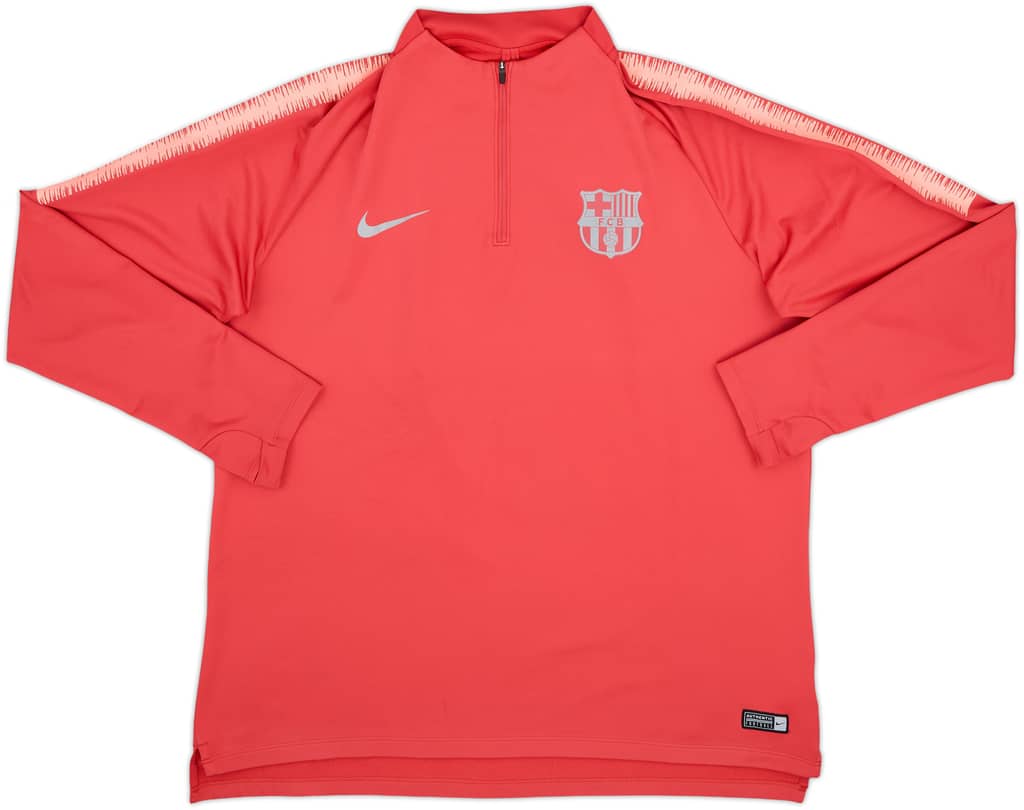 2018-19 Barcelona Nike 1/4 Zip Drill Top - 10/10 - (XL)