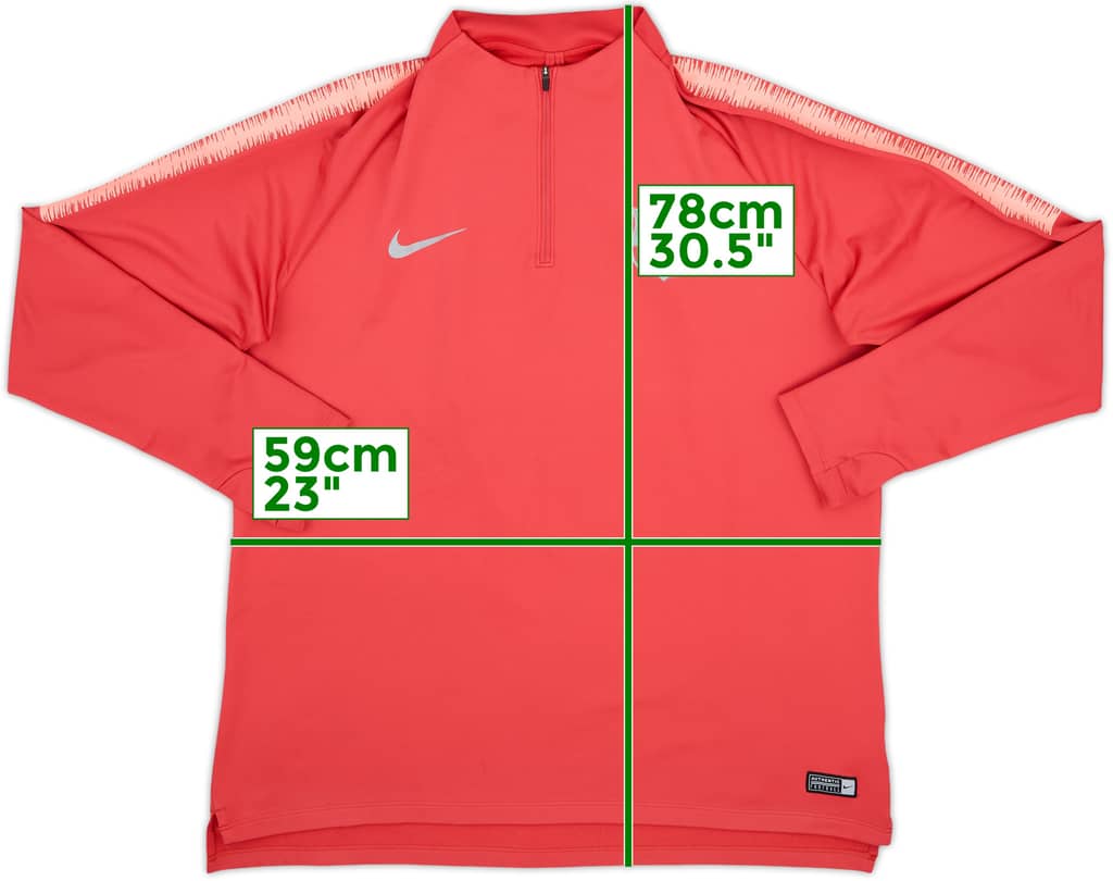 2018-19 Barcelona Nike 1/4 Zip Drill Top - 10/10 - (XL)