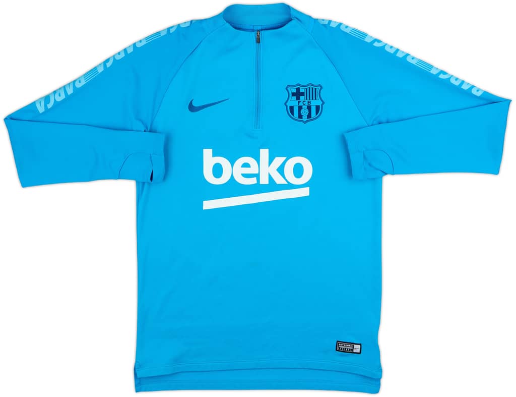 2019-20 Barcelona Nike 1/4 Zip Drill Top - 7/10 - (S)