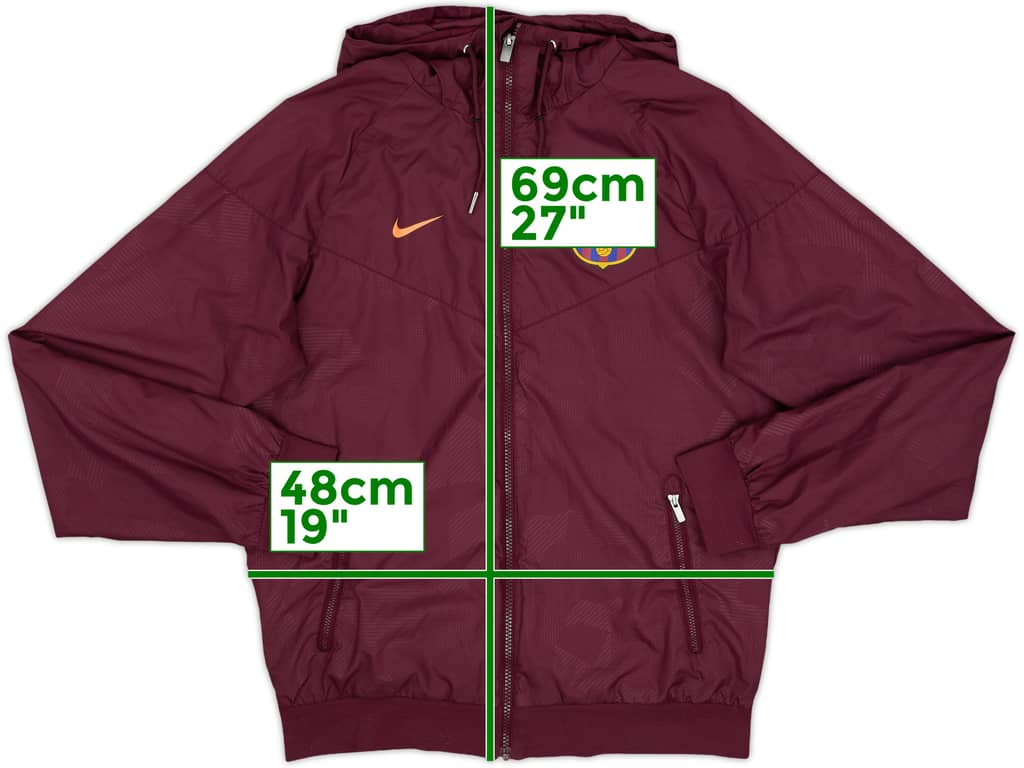 2017-18 Barcelona Nike Hooded Rain Jacket - 10/10 - (S)