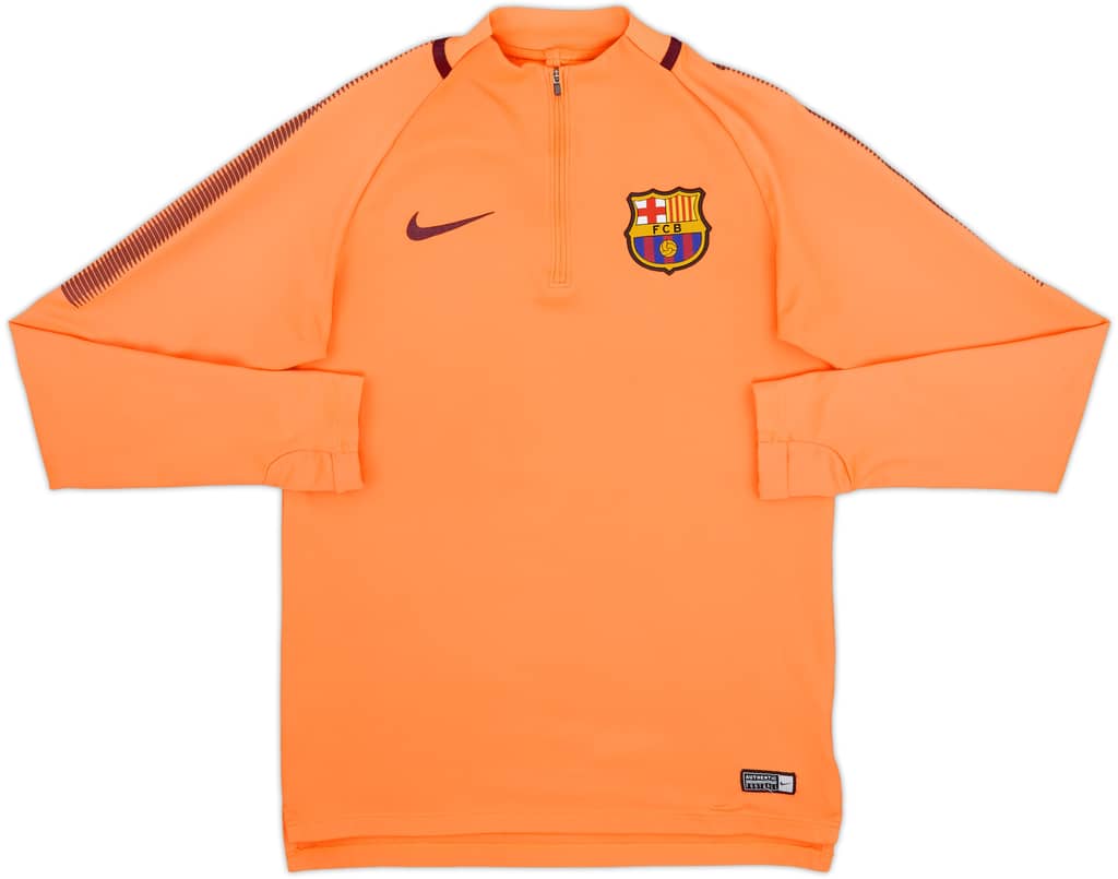 2017-18 Barcelona Nike 1/4 Zip Drill Top - 9/10 - (S)