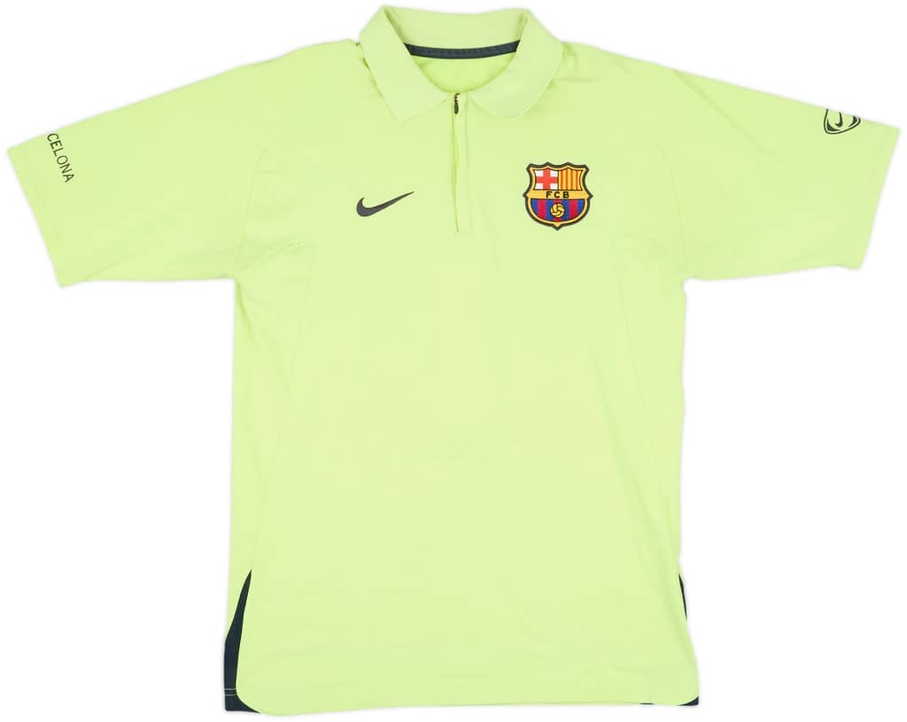 2005-06 Barcelona Nike 1/4 Zip Polo Shirt - 6/10 - (M)
