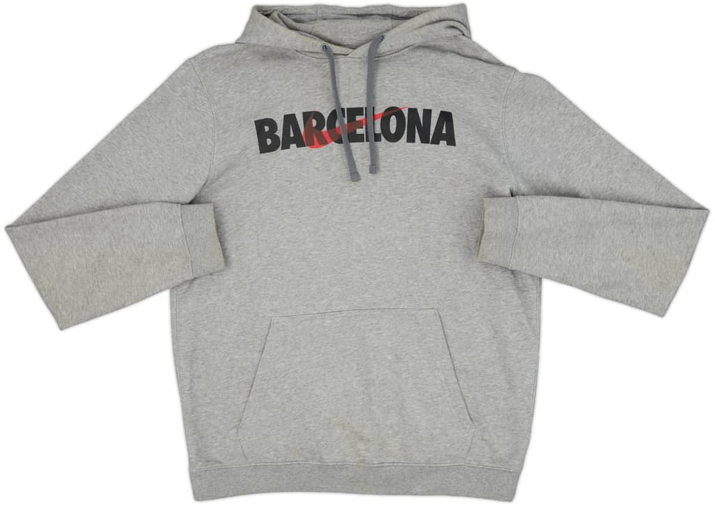 2019-20 Barcelona Nike Hooded Sweat Top - 8/10 - (M)