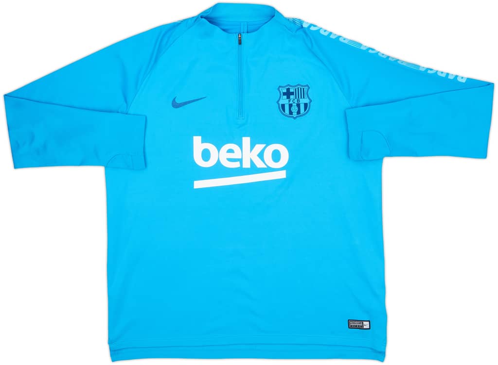2019-20 Barcelona Nike 1/4 Zip Drill Top - 10/10 - (XL)