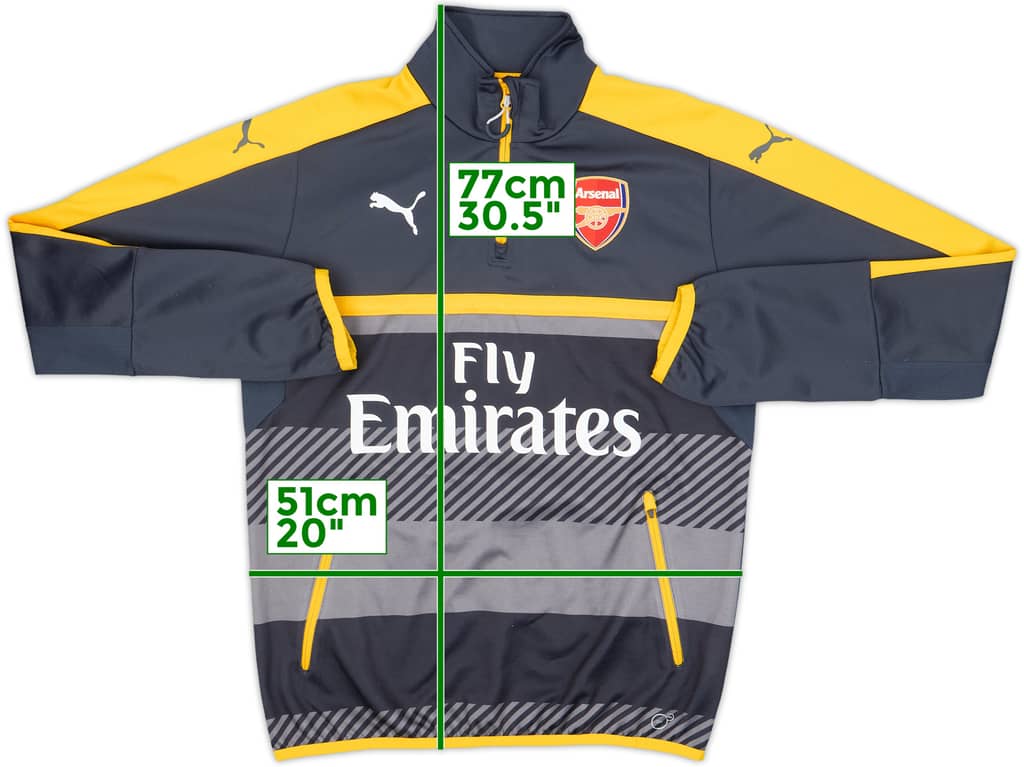 2016-17 Arsenal Puma 1/4 Zip Drill Top - 9/10 - (M)