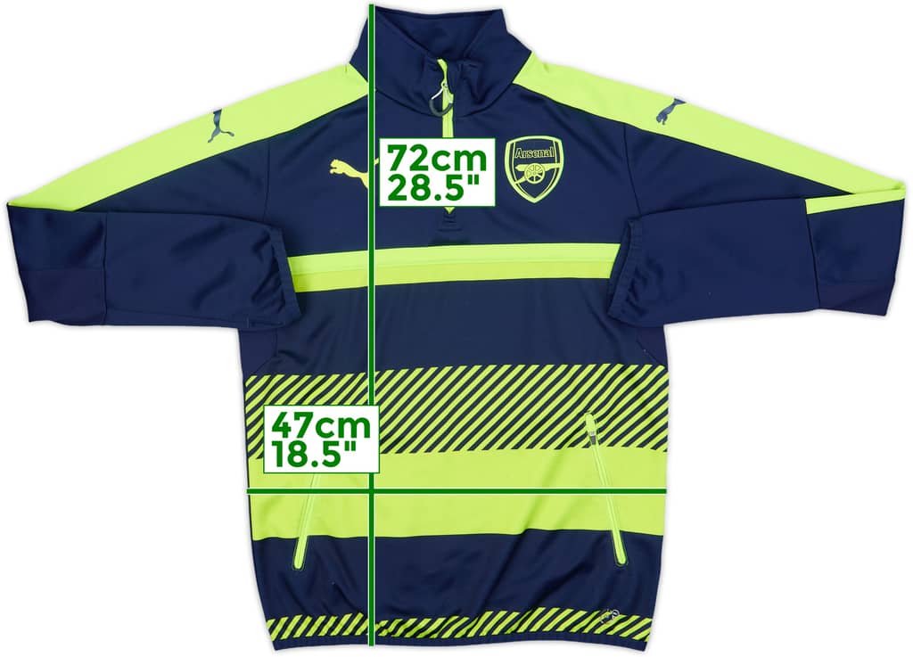 2016-17 Arsenal Puma 1/4 Zip Drill Top - 9/10 - (S)