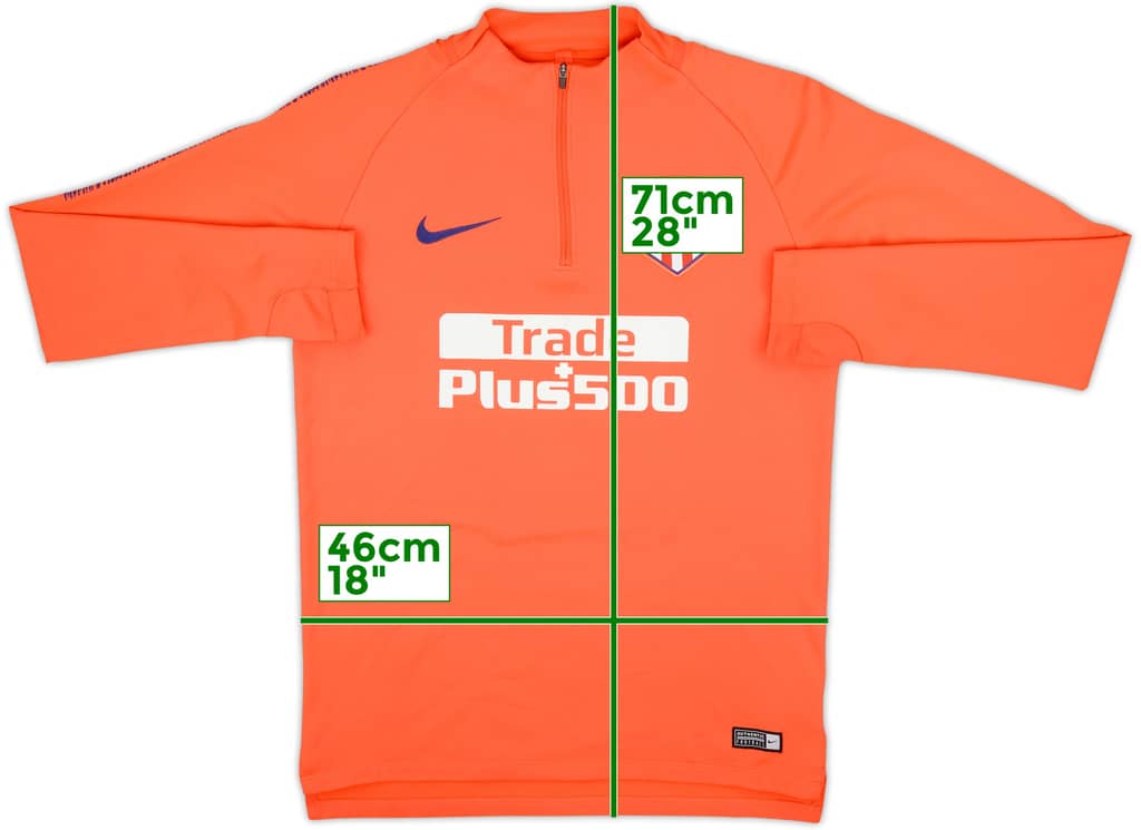 2019-20 Atletico Madrid Nike 1/4 Zip Training Top - 6/10 - (M)