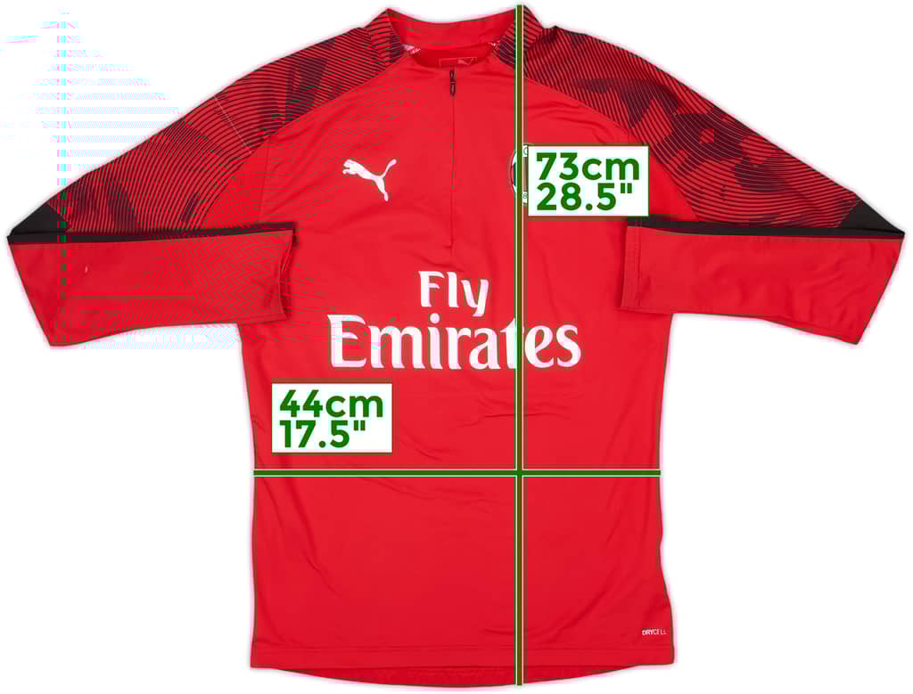 2019-20 AC Milan Puma 1/4 Zip Drill Top - 5/10 - (S)
