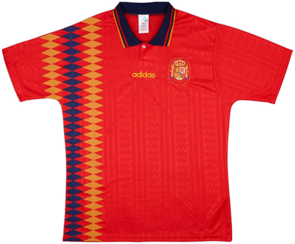 1994-96 Spain Home Shirt - 9/10 - (XL)