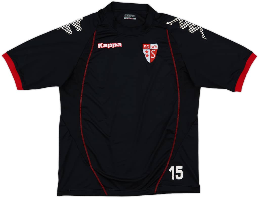 2010-11 FC Sion Kappa Player Issue Training Shirt #15 - 8/10 - (L)