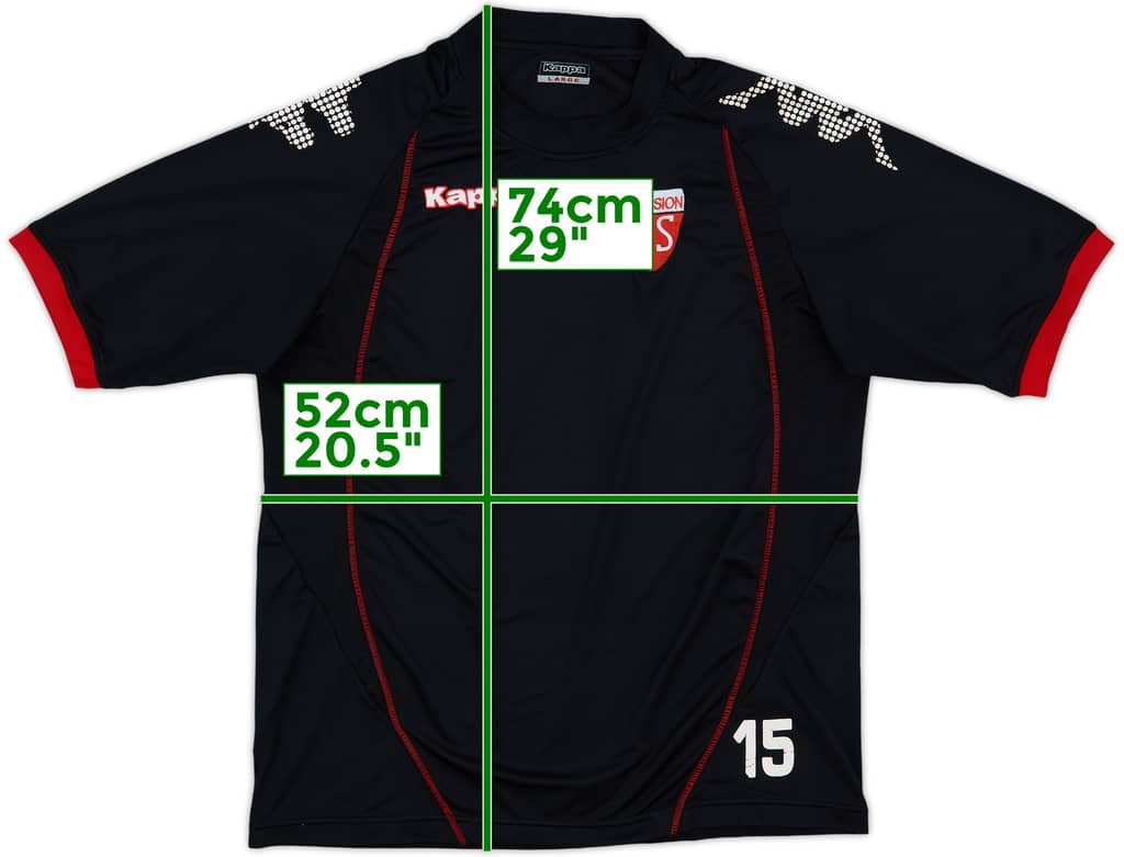 2010-11 FC Sion Kappa Player Issue Training Shirt #15 - 8/10 - (L)