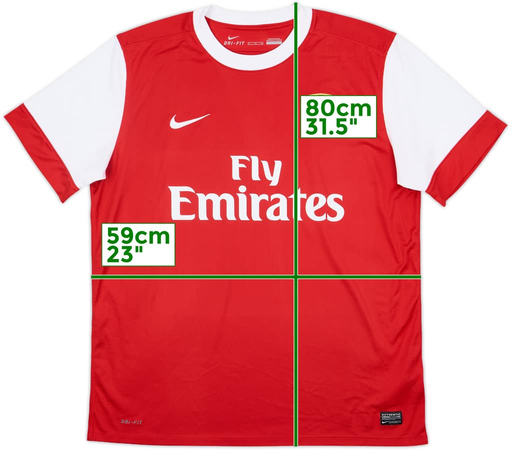 2010-11 Arsenal Home Shirt - 6/10 - (XL)