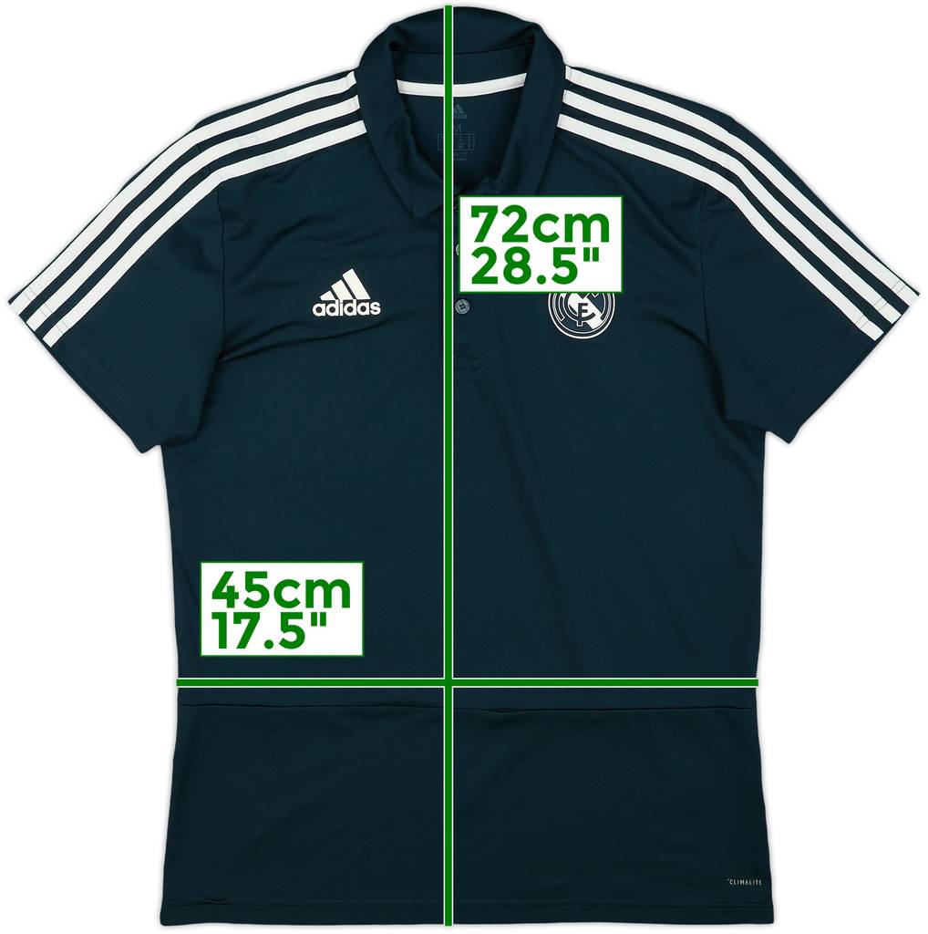 2018-19 Real Madrid adidas Polo Shirt - 7/10 - (M)