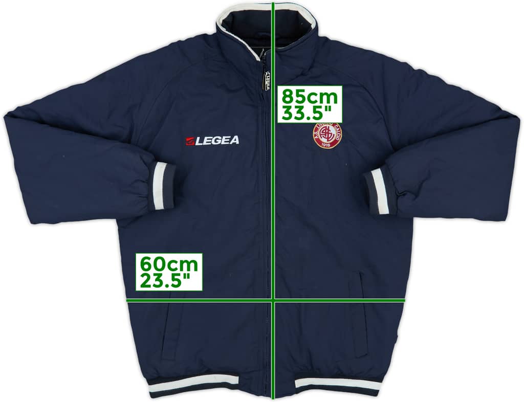 2007-08 Livorno Legea Padded Bench Coat - 8/10 - (L)