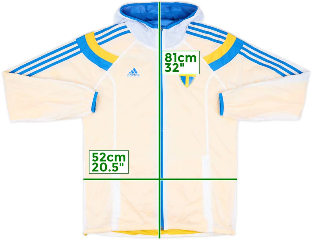 2013-14 Sweden adidas Hooded Windbreaker - 8/10 - (M)