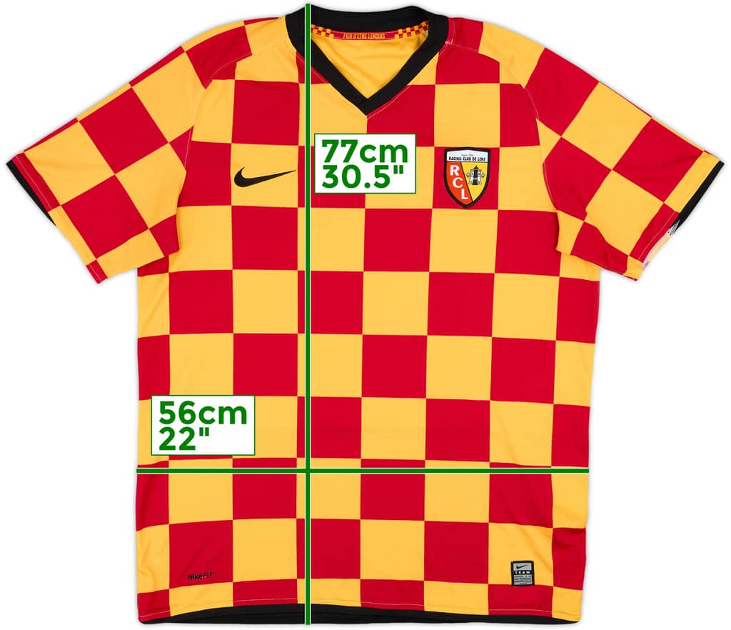 2008-09 Lens Home Shirt - 7/10 - (XL)