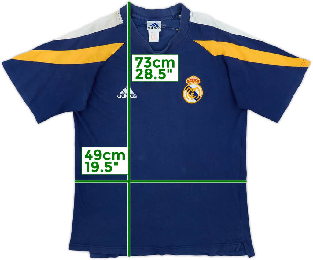 1998-00 Real Madrid adidas Cotton Tee - 4/10 - (S)
