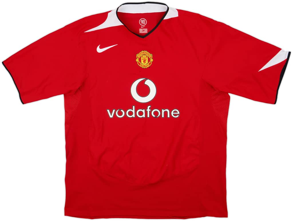 2004-06 Manchester United Home Shirt - 5/10 - (XL)